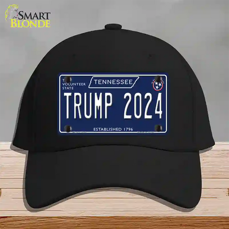 Trump 2024 Tennessee Blue Novelty License Plate Hat Tag Cotton / Black