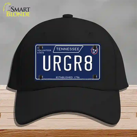 URGR8 Tennessee Blue Novelty License Plate Hat Tag Cotton / Black