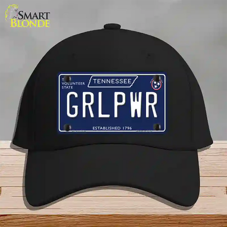 Grlpwr Tennessee Blue Novelty License Plate Hat Tag Cotton / Black