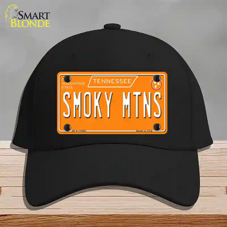 Smoky Mtns Tennessee Orange Novelty License Plate Hat Tag Cotton / Black