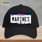 Texas Marines Novelty License Plate Hat Tag Cotton / Black