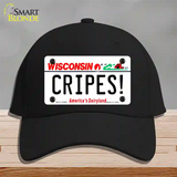 Cripes Wisconsin Novelty License Plate Hat Tag Cotton / Black