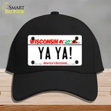 Ya Ya Wisconsin Novelty License Plate Hat Tag Cotton / Black