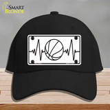 Basketball Heart Beat Novelty License Plate Hat Tag Cotton / Black