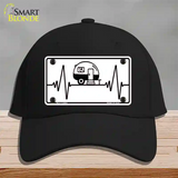 Camping Heart Beat Novelty License Plate Hat Tag Cotton / Black