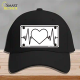 Love Heart Beat Novelty License Plate Hat Tag Cotton / Black