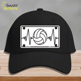 Volleyball Heart Beat Novelty License Plate Hat Tag Cotton / Black