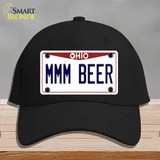 MMM Beer Ohio Novelty License Plate Hat Tag Cotton / Black