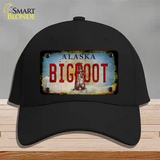 Bigfoot Alaska Novelty License Plate Hat Tag Cotton / Black