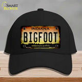 Bigfoot Indiana Novelty License Plate Hat Tag Cotton / Black