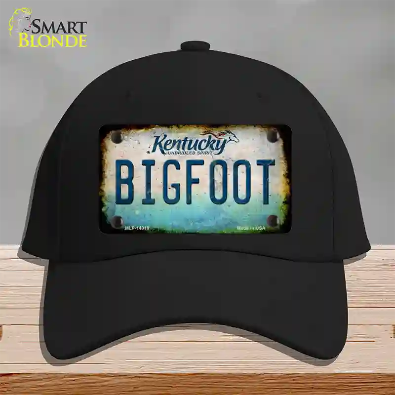 Bigfoot Kentucky Novelty License Plate Hat Tag Cotton / Black