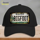 Bigfoot Maine Novelty License Plate Hat Tag Cotton / Black