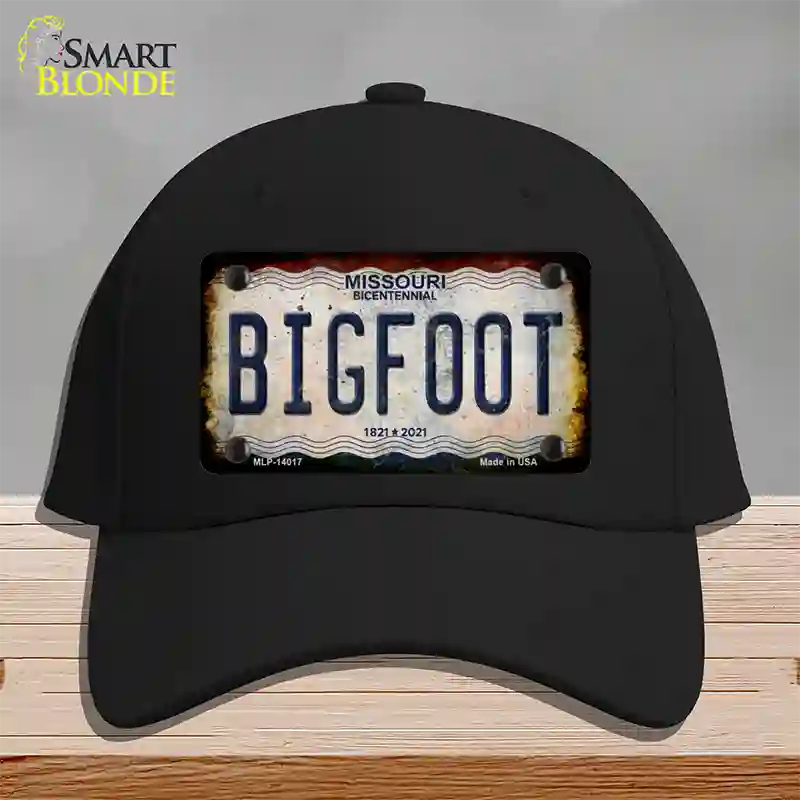 Bigfoot Missouri Novelty License Plate Hat Tag Cotton / Black