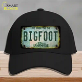 Bigfoot New Hampshire Novelty License Plate Hat Tag Cotton / Black