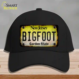 Bigfoot New Jersey Novelty License Plate Hat Tag Cotton / Black