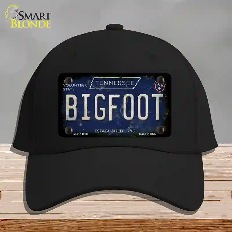 Bigfoot Tennessee Novelty License Plate Hat Tag Cotton / Black