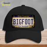 Bigfoot West Virginia Novelty License Plate Hat Tag Cotton / Black