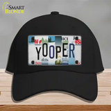 Yooper Strip Art Novelty License Plate Hat Tag Cotton / Black