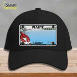 Maine Lobster Blank Novelty License Plate Hat Cotton / Black