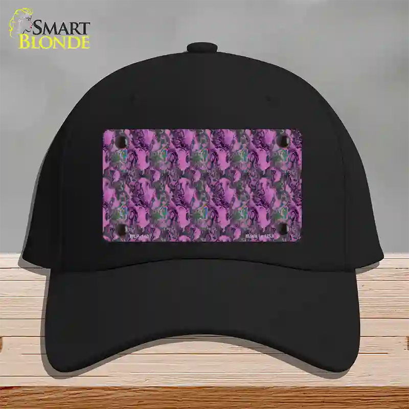 Purple Vortex Novelty License Plate Hat Cotton / Black