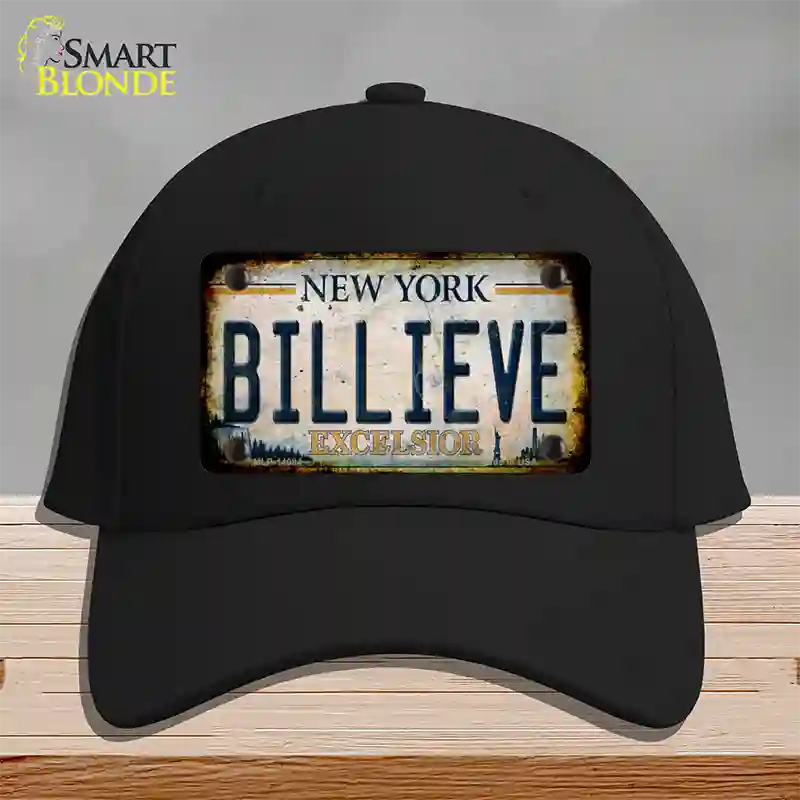 Billieve Excelcior New York Novelty License Plate Hat Cotton / Black