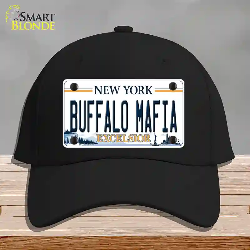 Buffalo Mafia New York Excelsior Novelty License Plate Hat Cotton / Black