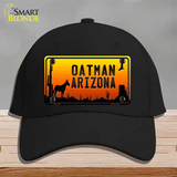 Oatman Arizona Scenic Background Novelty License Plate Hat Cotton / Black