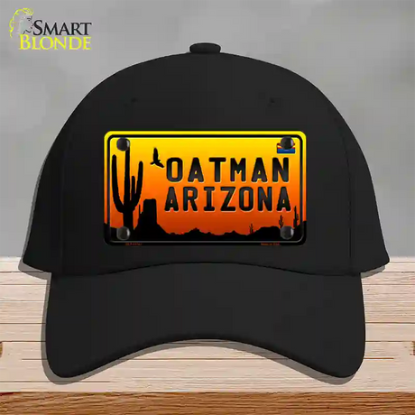 Oatman Flag Arizona Scenic Background Novelty License Plate Hat Cotton / Black