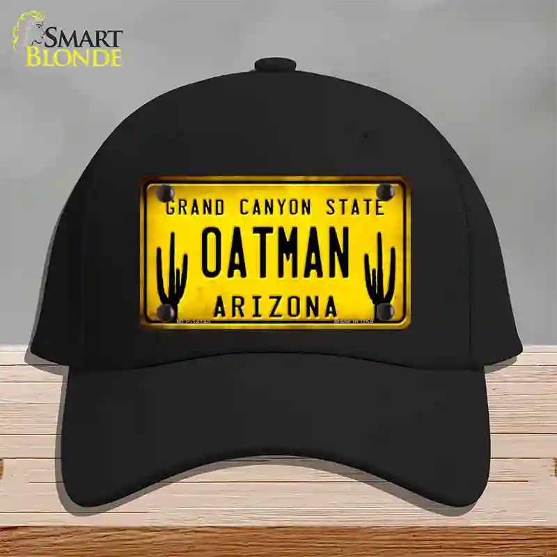 Arizona Oatman Yellow Novelty License Plate Hat Cotton / Black