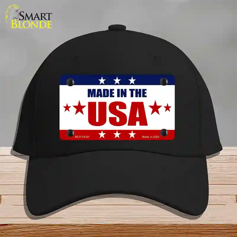 Made in the USA Novelty License Plate Hat Cotton / Black