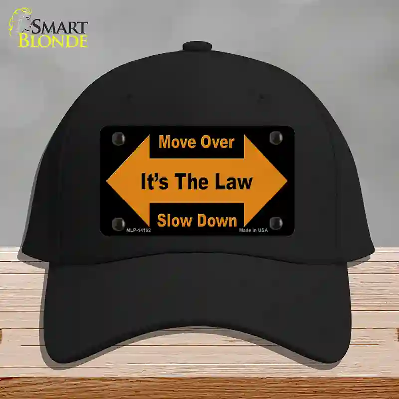 Move Over Its The Law Novelty License Plate Hat Cotton / Black