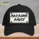 Awesome Sauce Novelty License Plate Hat Cotton / Black