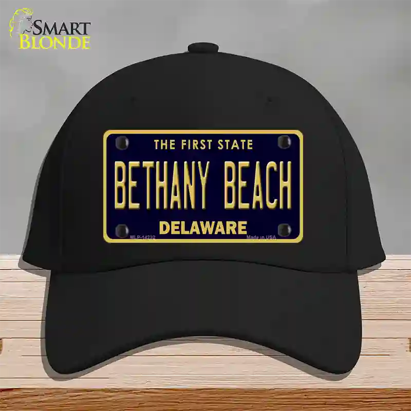 Bethany Beach Delaware Novelty License Plate Hat Cotton / Black