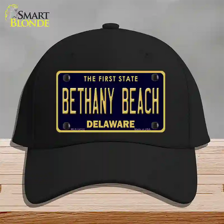 Bethany Beach Delaware Novelty License Plate Hat Cotton / Black