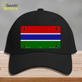 Gambia Flag Novelty License Plate Hat Cotton / Black