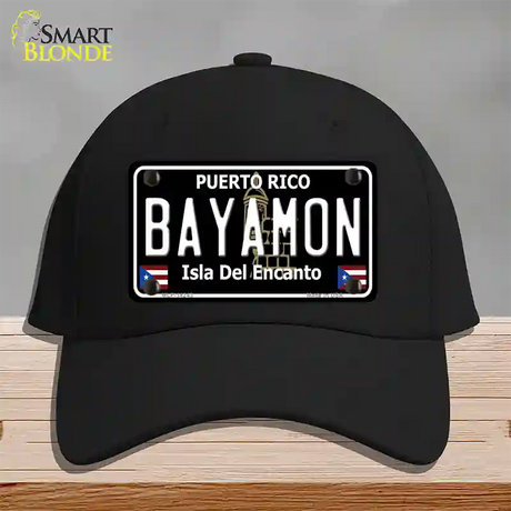 Bayamon Puerto Rico Black Novelty License Plate Hat Cotton / Black