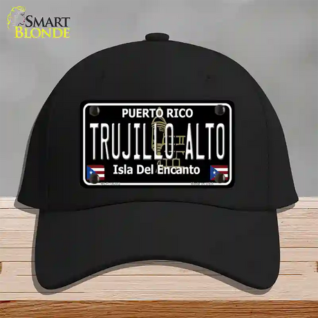 Trujillo Alto Puerto Rico Black Novelty License Plate Hat Cotton / Black