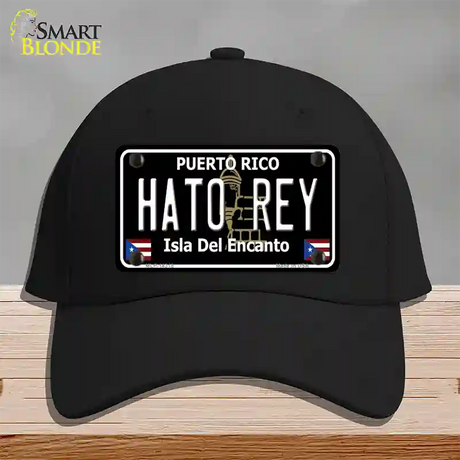 Hato Rey Puerto Rico Black Novelty License Plate Hat Cotton / Black