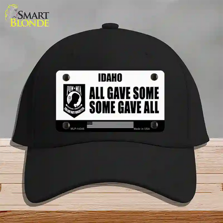 Idaho POW MIA Some Gave All Novelty License Plate Hat Cotton / Black