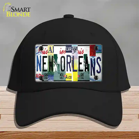 New Orleans License Plate Art Novelty License Plate Hat Cotton / Black