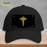 Caduceus Novelty License Plate Hat Cotton / Black