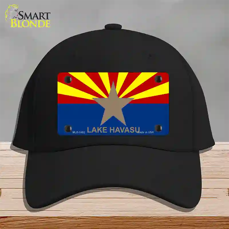 Lake Havasu Arizona State Flag Novelty License Plate Hat Cotton / Black