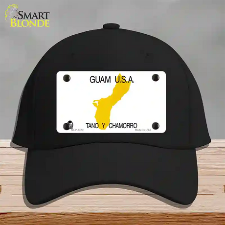 Guam State Novelty License Plate Hat Cotton / Black