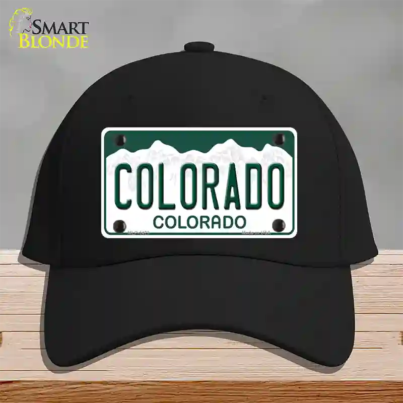 Colorado State Novelty License Plate Hat Cotton / Black