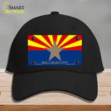 Bullhead City Arizona Flag Novelty License Plate Hat Cotton / Black