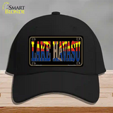 Lake Havasu Arizona Flag Novelty License Plate Hat Cotton / Black