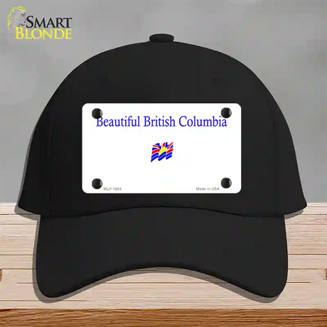 British Columbia Novelty License Plate Hat Cotton / Black