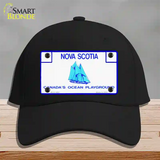 Nova Scotia Novelty License Plate Hat Cotton / Black