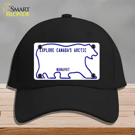 Nunavut Novelty License Plate Hat Cotton / Black