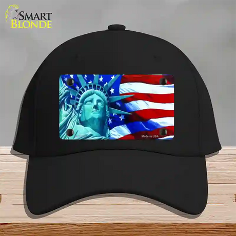 Lady Liberty Novelty License Plate Hat Cotton / Black